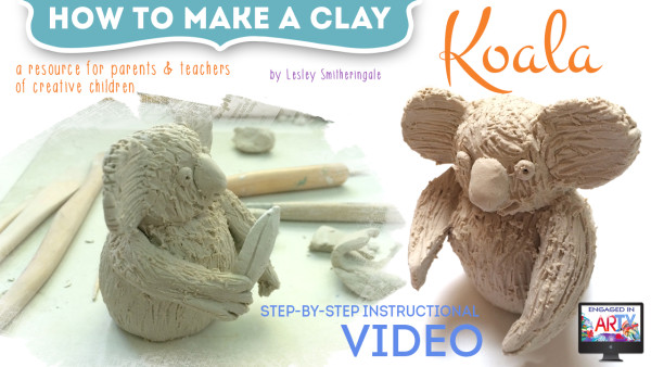 how to make a clay koala